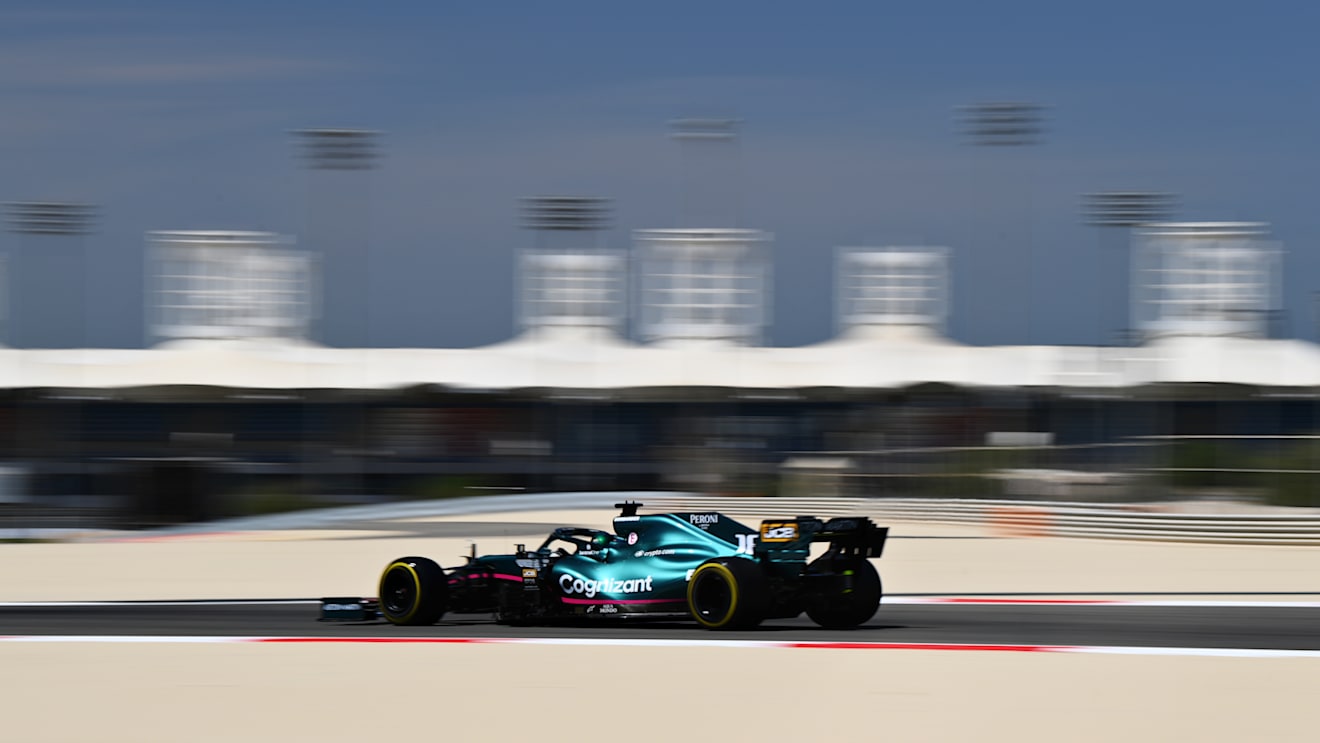 Lance Stroll at the wheel for Aston Martin