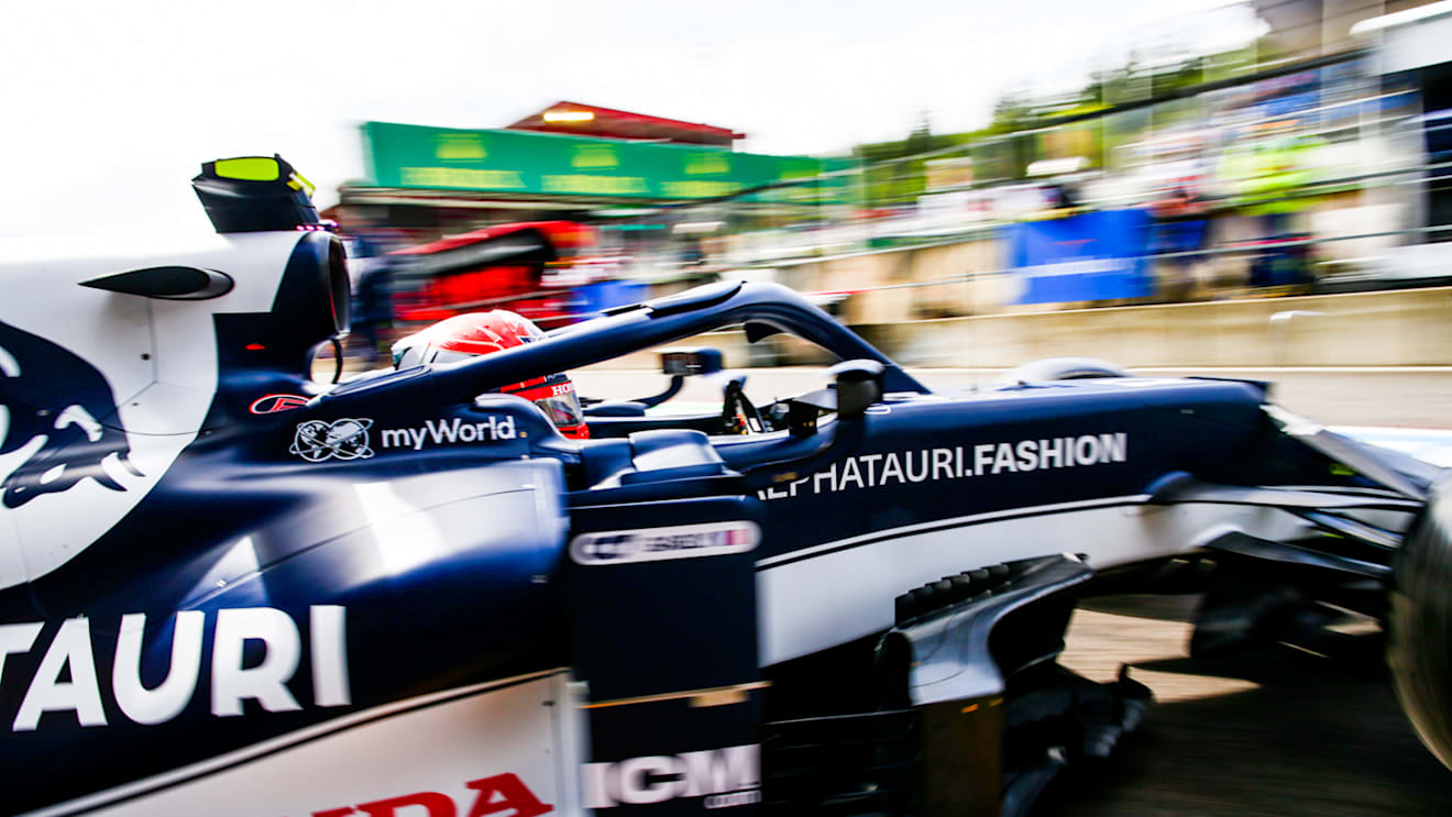 SPA, BELGIUM - AUGUST 27: Pierre Gasly of Scuderia AlphaTauri and France  during practice ahead of the F1 Grand Prix of Belgium at Circuit de Spa-Francorchamps on August 27, 2021 in Spa, Belgium. (Photo by Peter Fox/Getty Images)