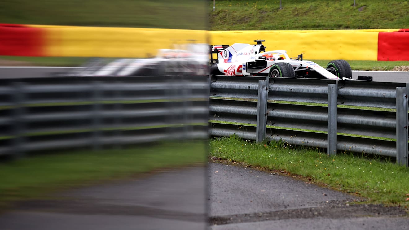 SPA, BELGIUM - AUGUST 28: Nikita Mazepin of Russia driving the (9) Haas F1 Team VF-21 Ferrari during final practice ahead of the F1 Grand Prix of Belgium at Circuit de Spa-Francorchamps on August 28, 2021 in Spa, Belgium. (Photo by Lars Baron/Getty Images)