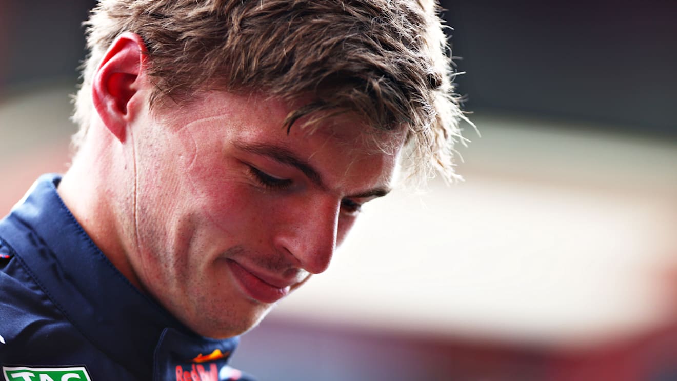 SPA, BELGIUM - AUGUST 28: Pole position qualifier Max Verstappen of Netherlands and Red Bull Racing looks on in parc ferme during qualifying ahead of the F1 Grand Prix of Belgium at Circuit de Spa-Francorchamps on August 28, 2021 in Spa, Belgium. (Photo by Dan Istitene - Formula 1/Formula 1 via Getty Images)