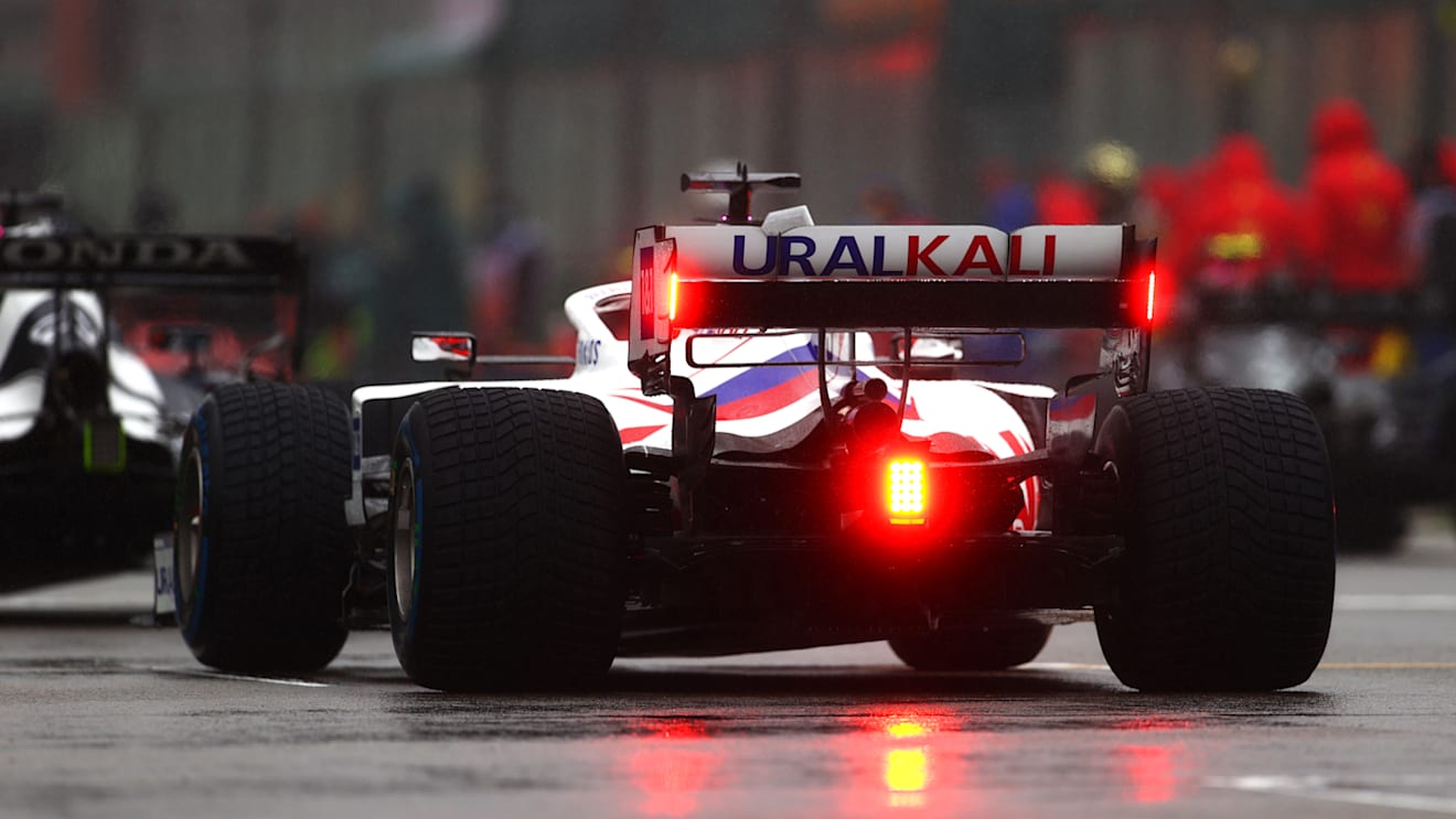 SPA, BELGIUM - AUGUST 29: Nikita Mazepin of Russia driving the (9) Haas F1 Team VF-21 Ferrari on the grid during the F1 Grand Prix of Belgium at Circuit de Spa-Francorchamps on August 29, 2021 in Spa, Belgium. (Photo by Dan Istitene - Formula 1/Formula 1 via Getty Images)