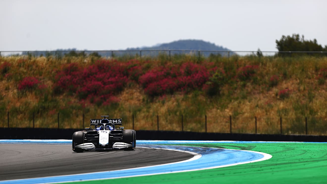 LE CASTELLET, FRANCE - JUNE 18: Roy Nissany of Israel driving the (45) Williams Racing FW43B Mercedes on track during practice ahead of the F1 Grand Prix of France at Circuit Paul Ricard on June 18, 2021 in Le Castellet, France. (Photo by Dan Istitene - Formula 1/Formula 1 via Getty Images)