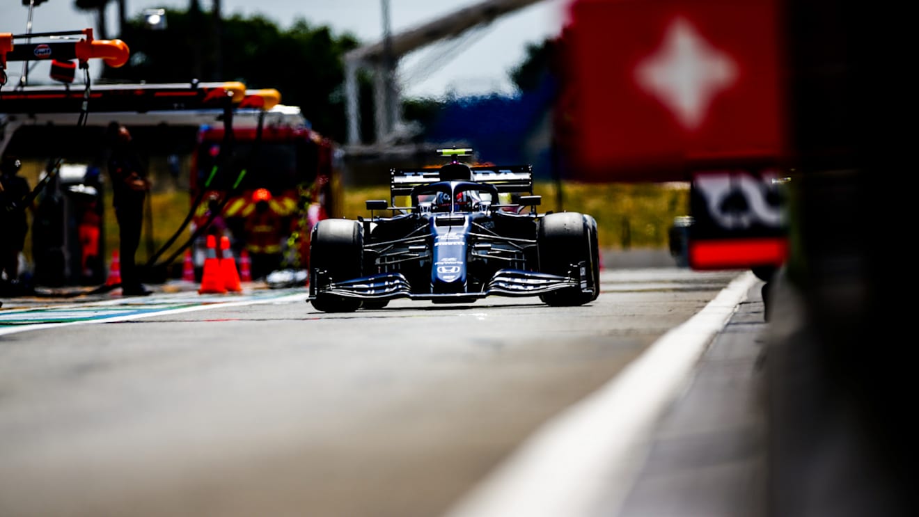 LE CASTELLET, FRANCE - JUNE 18: Pierre Gasly of Scuderia AlphaTauri and France  during practice ahead of the F1 Grand Prix of France at Circuit Paul Ricard on June 18, 2021 in Le Castellet, France. (Photo by Peter Fox/Getty Images)