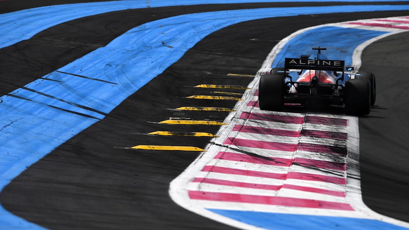 LE CASTELLET, FRANCE - JUNE 18: Fernando Alonso of Spain driving the (14) Alpine A521 Renault on track during practice ahead of the F1 Grand Prix of France at Circuit Paul Ricard on June 18, 2021 in Le Castellet, France. (Photo by Rudy Carezzevoli/Getty Images)