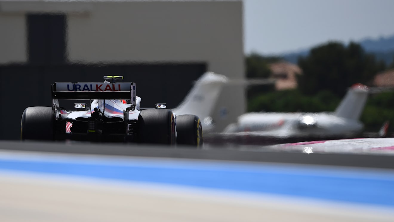 LE CASTELLET, FRANCE - JUNE 18: Mick Schumacher of Germany driving the (47) Haas F1 Team VF-21 Ferrari on track during practice ahead of the F1 Grand Prix of France at Circuit Paul Ricard on June 18, 2021 in Le Castellet, France. (Photo by Rudy Carezzevoli/Getty Images)
