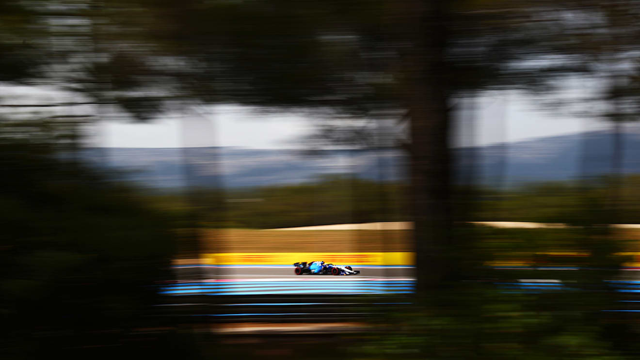 LE CASTELLET, FRANCE - JUNE 18:  Nicholas Latifi of Canada driving the (6) Williams Racing FW43B Mercedes during practice ahead of the F1 Grand Prix of France at Circuit Paul Ricard on June 18, 2021 in Le Castellet, France. (Photo by Dan Istitene - Formula 1/Formula 1 via Getty Images)