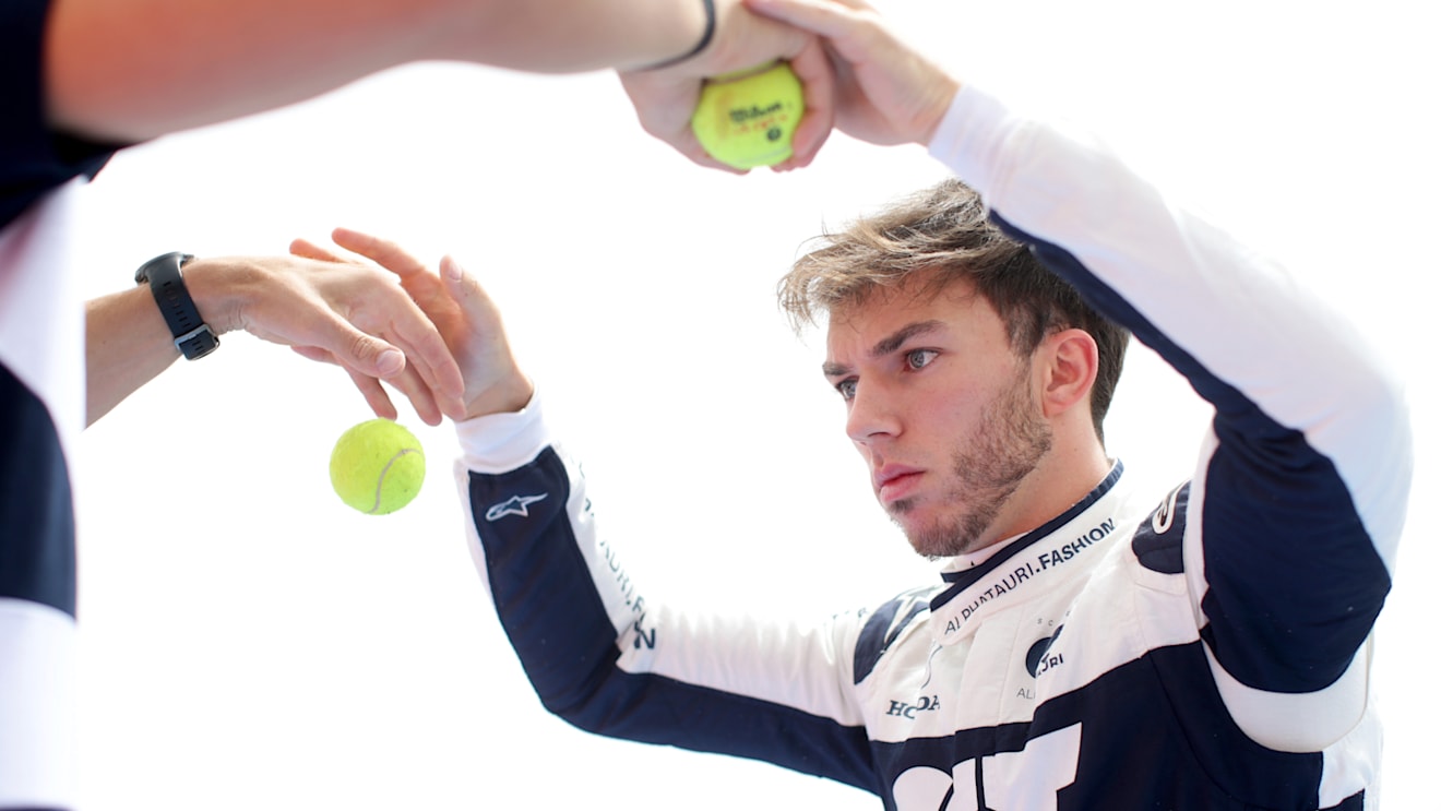 LE CASTELLET, FRANCE - JUNE 20: Pierre Gasly of France and Scuderia AlphaTauri prepares to drive on the grid prior to the F1 Grand Prix of France at Circuit Paul Ricard on June 20, 2021 in Le Castellet, France. (Photo by Peter Fox/Getty Images)
