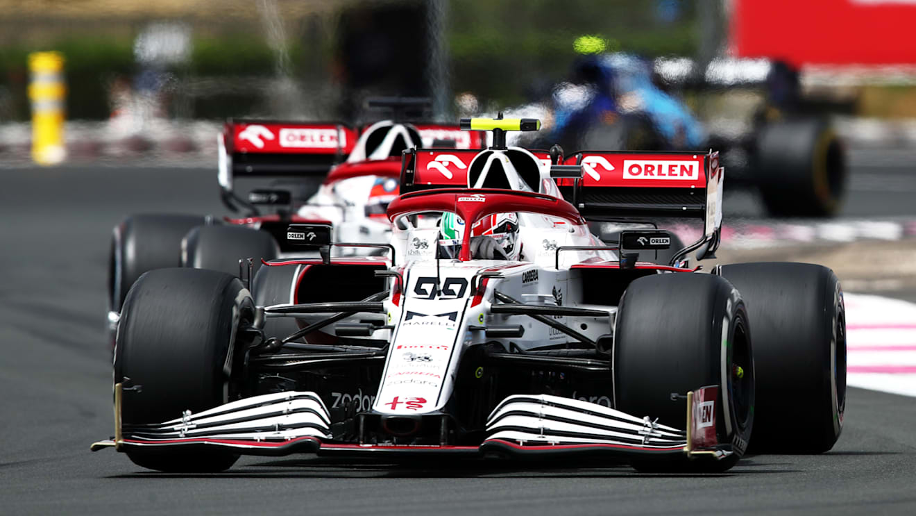 LE CASTELLET, FRANCE - JUNE 20: Antonio Giovinazzi of Italy driving the (99) Alfa Romeo Racing C41 Ferrari on track during the F1 Grand Prix of France at Circuit Paul Ricard on June 20, 2021 in Le Castellet, France. (Photo by Joe Portlock - Formula 1/Formula 1 via Getty Images)