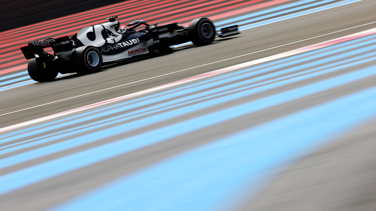 LE CASTELLET, FRANCE - JUNE 20: Yuki Tsunoda of Japan driving the (22) Scuderia AlphaTauri AT02 Honda on track during the F1 Grand Prix of France at Circuit Paul Ricard on June 20, 2021 in Le Castellet, France. (Photo by Clive Rose/Getty Images)