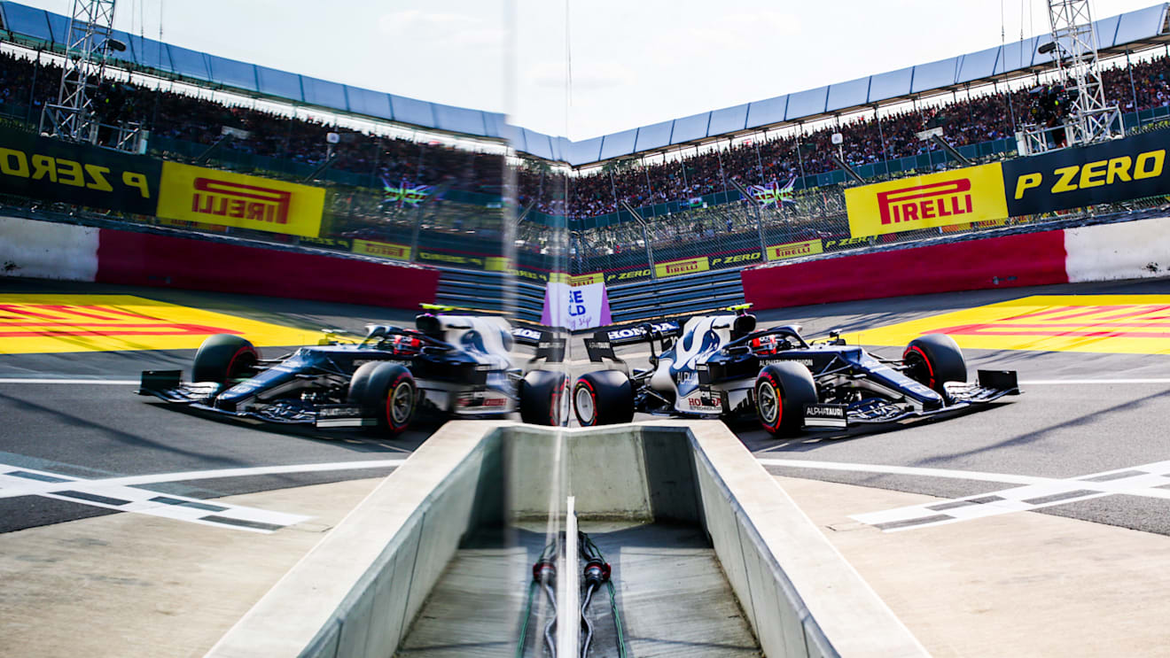 NORTHAMPTON, ENGLAND - JULY 16: Pierre Gasly of Scuderia AlphaTauri and France  during practice/qualifying ahead of the F1 Grand Prix of Great Britain at Silverstone on July 16, 2021 in Northampton, England. (Photo by Peter Fox/Getty Images)