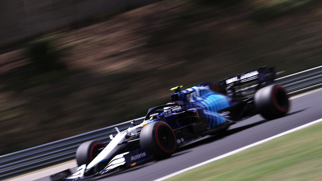 BUDAPEST, HUNGARY - JULY 31: Nicholas Latifi of Canada driving the (6) Williams Racing FW43B Mercedes during final practice ahead of the F1 Grand Prix of Hungary at Hungaroring on July 31, 2021 in Budapest, Hungary. (Photo by Lars Baron/Getty Images)