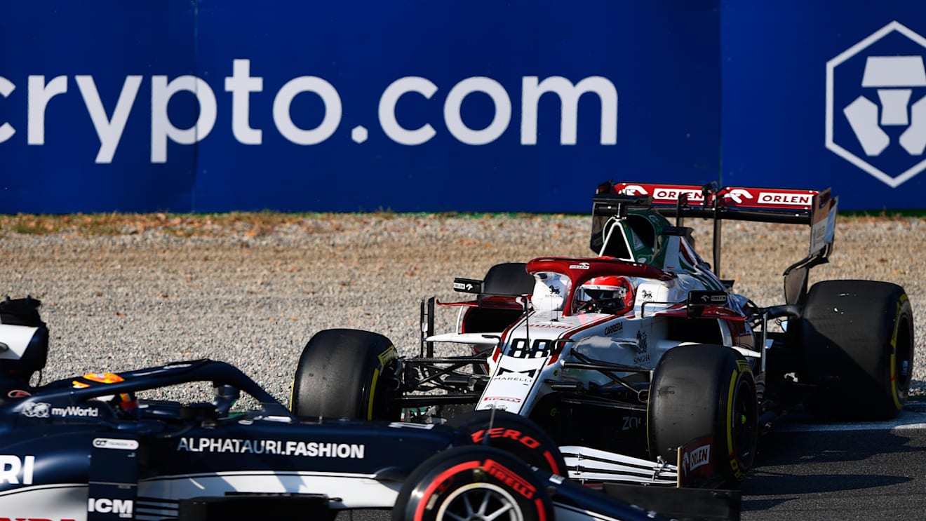 MONZA, ITALY - SEPTEMBER 11: Robert Kubica of Poland driving the (88) Alfa Romeo Racing C41 Ferrari spins during the Sprint ahead of the F1 Grand Prix of Italy at Autodromo di Monza on September 11, 2021 in Monza, Italy. (Photo by Rudy Carezzevoli/Getty Images)