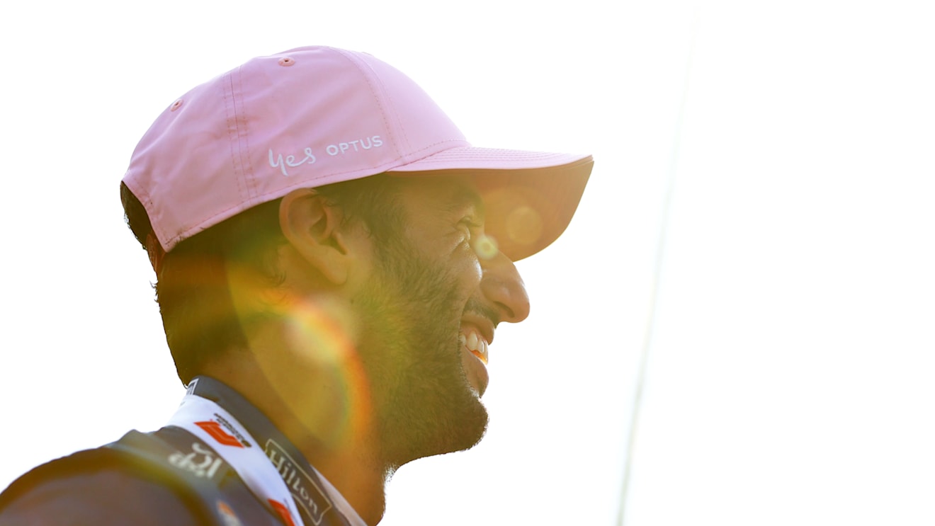 MONZA, ITALY - SEPTEMBER 11: Third place finisher Daniel Ricciardo of Australia and McLaren F1 celebrates in parc ferme during the Sprint ahead of the F1 Grand Prix of Italy at Autodromo di Monza on September 11, 2021 in Monza, Italy. (Photo by Dan Istitene - Formula 1/Formula 1 via Getty Images)