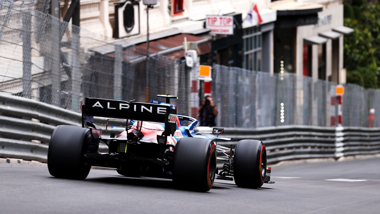 MONTE-CARLO, MONACO - MAY 22: Esteban Ocon of France driving the (31) Alpine A521 Renault during final practice practice prior to the F1 Grand Prix of Monaco at Circuit de Monaco on May 22, 2021 in Monte-Carlo, Monaco. (Photo by Lars Baron/Getty Images)
