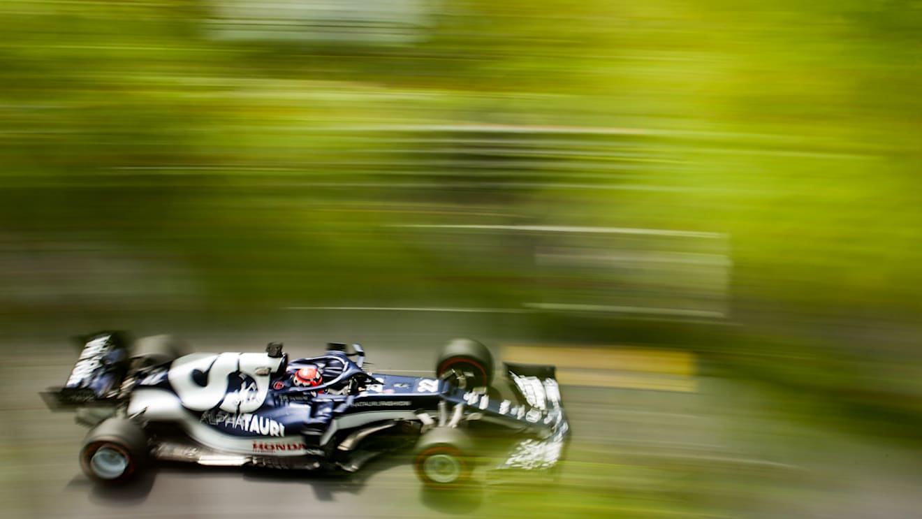 MONTE-CARLO, MONACO - MAY 22: Yuki Tsunoda of Scuderia AlphaTauri and Japan  during practice/qualifying ahead of the F1 Grand Prix of Monaco at Circuit de Monaco on May 22, 2021 in Monte-Carlo, Monaco. (Photo by Peter Fox/Getty Images)