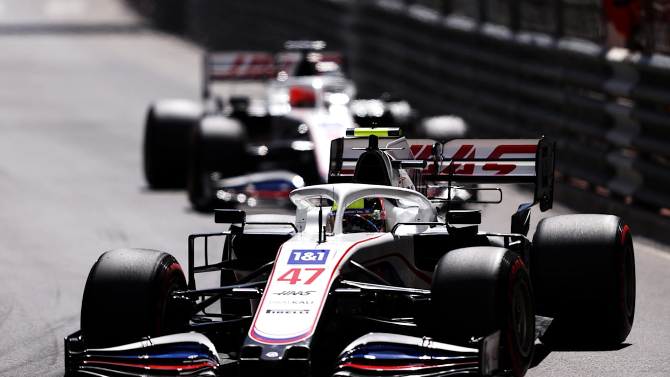 MONTE-CARLO, MONACO - MAY 23: Nikita Mazepin of Russia driving the (9) Haas F1 Team VF-21 Ferrari on track during the F1 Grand Prix of Monaco at Circuit de Monaco on May 23, 2021 in Monte-Carlo, Monaco. (Photo by Lars Baron/Getty Images)