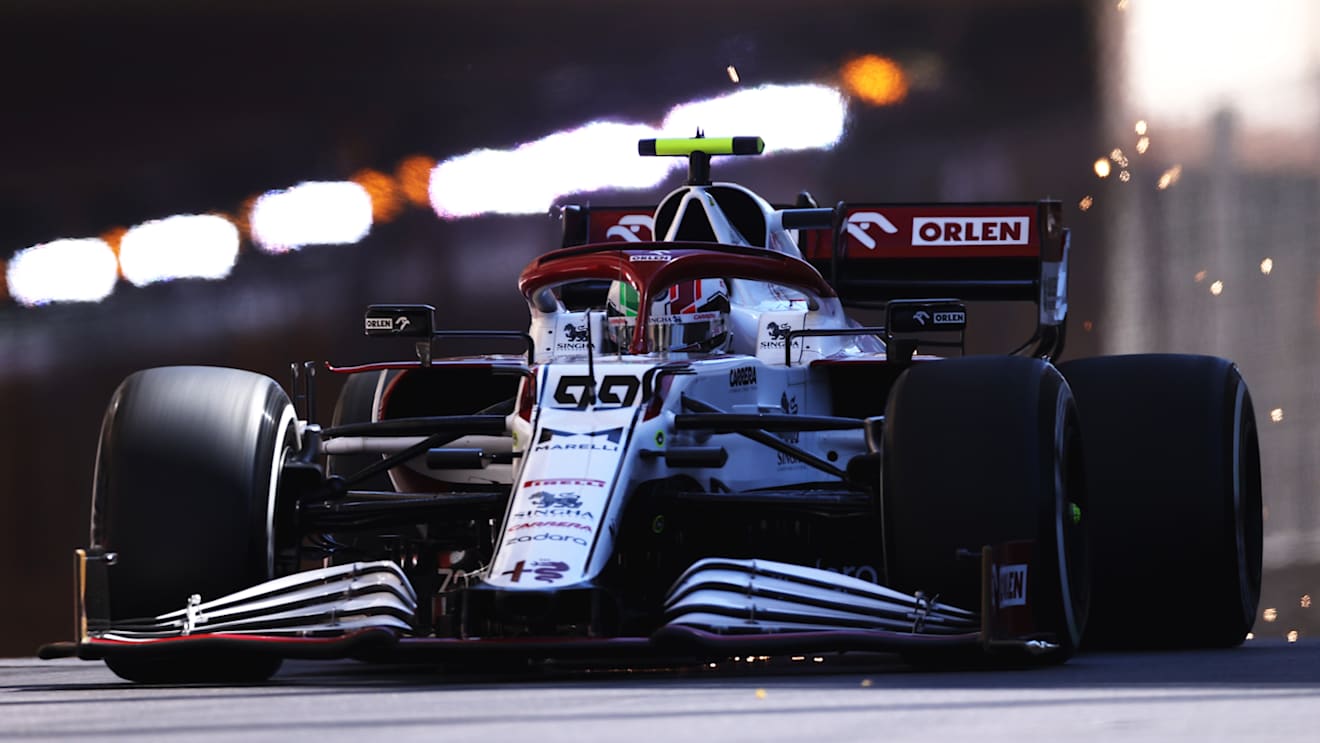 MONTE-CARLO, MONACO - MAY 20: Antonio Giovinazzi of Italy driving the (99) Alfa Romeo Racing C41 Ferrari on track during practice ahead of the F1 Grand Prix of Monaco at Circuit de Monaco on May 20, 2021 in Monte-Carlo, Monaco. (Photo by Lars Baron/Getty Images)
