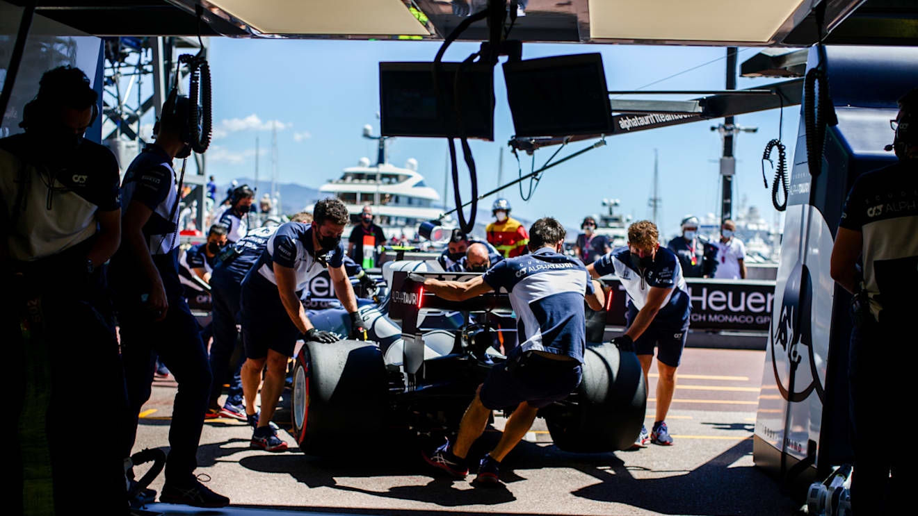MONTE-CARLO, MONACO - MAY 20: Pierre Gasly of Scuderia AlphaTauri and France  during practice ahead of the F1 Grand Prix of Monaco at Circuit de Monaco on May 20, 2021 in Monte-Carlo, Monaco. (Photo by Peter Fox/Getty Images)