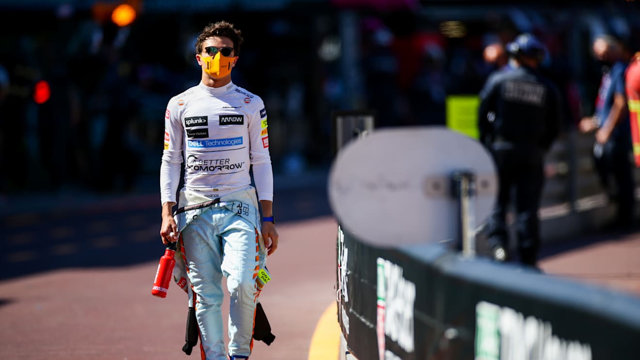 MONTE-CARLO, MONACO - MAY 20: Lando Norris of McLaren and Great Britain  during practice ahead of the F1 Grand Prix of Monaco at Circuit de Monaco on May 20, 2021 in Monte-Carlo, Monaco. (Photo by Peter Fox/Getty Images)