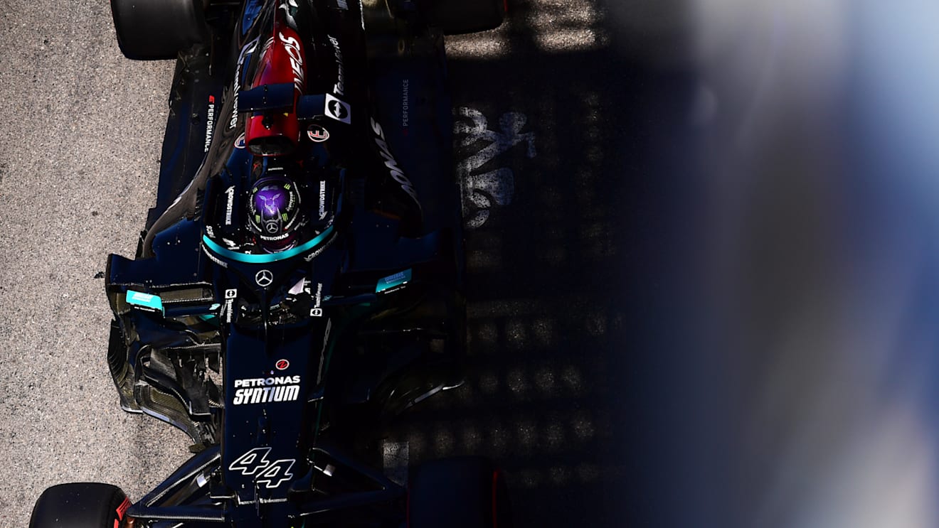 MONTE-CARLO, MONACO - MAY 20: Lewis Hamilton of Great Britain driving the (44) Mercedes AMG Petronas F1 Team Mercedes W12 on track during practice ahead of the F1 Grand Prix of Monaco at Circuit de Monaco on May 20, 2021 in Monte-Carlo, Monaco. (Photo by Mario Renzi - Formula 1/Formula 1 via Getty Images)