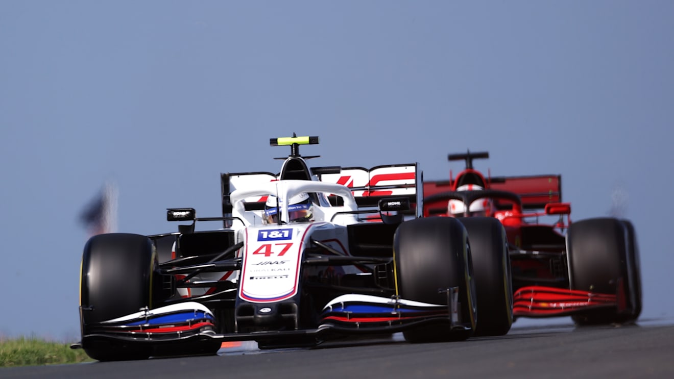 ZANDVOORT, NETHERLANDS - SEPTEMBER 03: Mick Schumacher of Germany driving the (47) Haas F1 Team VF-21 Ferrari during practice ahead of the F1 Grand Prix of The Netherlands at Circuit Zandvoort on September 03, 2021 in Zandvoort, Netherlands. (Photo by Lars Baron/Getty Images)