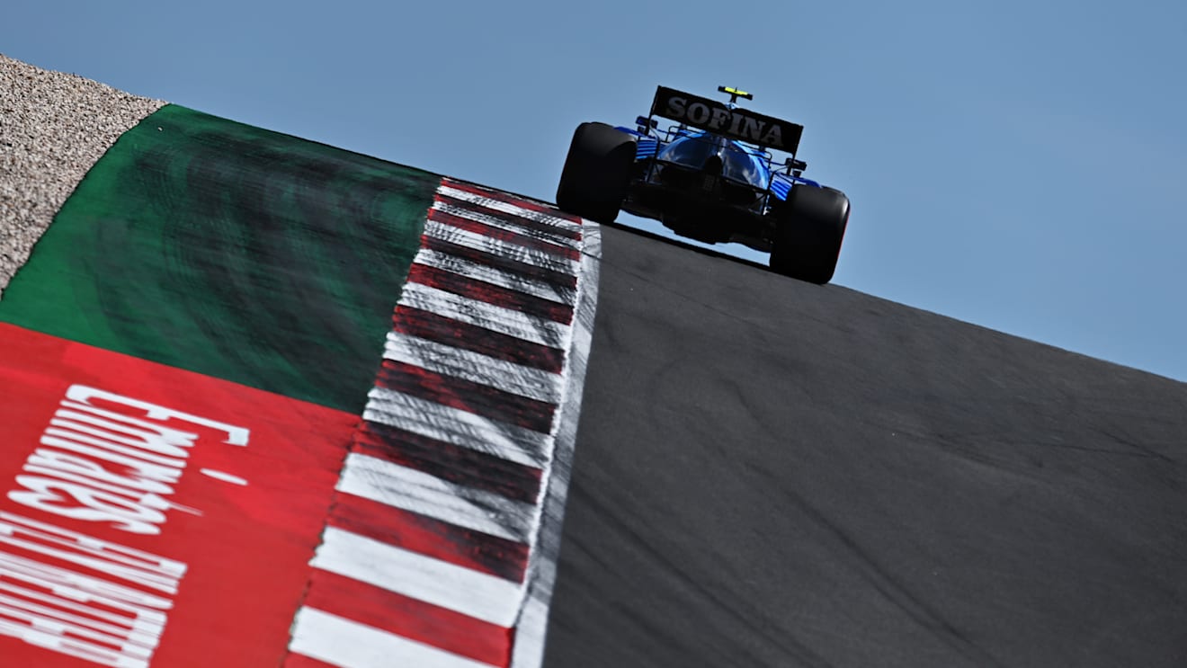 PORTIMAO, PORTUGAL - MAY 01: Nicholas Latifi of Canada driving the (6) Williams Racing FW43B Mercedes during qualifying for the F1 Grand Prix of Portugal at Autodromo Internacional Do Algarve on May 01, 2021 in Portimao, Portugal. (Photo by Clive Mason - Formula 1/Formula 1 via Getty Images)