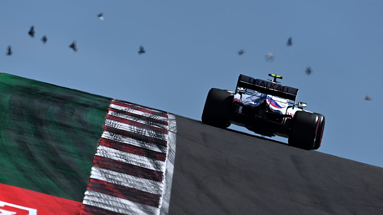 PORTIMAO, PORTUGAL - MAY 01: Mick Schumacher of Germany driving the (47) Haas F1 Team VF-21 Ferrari during qualifying for the F1 Grand Prix of Portugal at Autodromo Internacional Do Algarve on May 01, 2021 in Portimao, Portugal. (Photo by Clive Mason - Formula 1/Formula 1 via Getty Images)