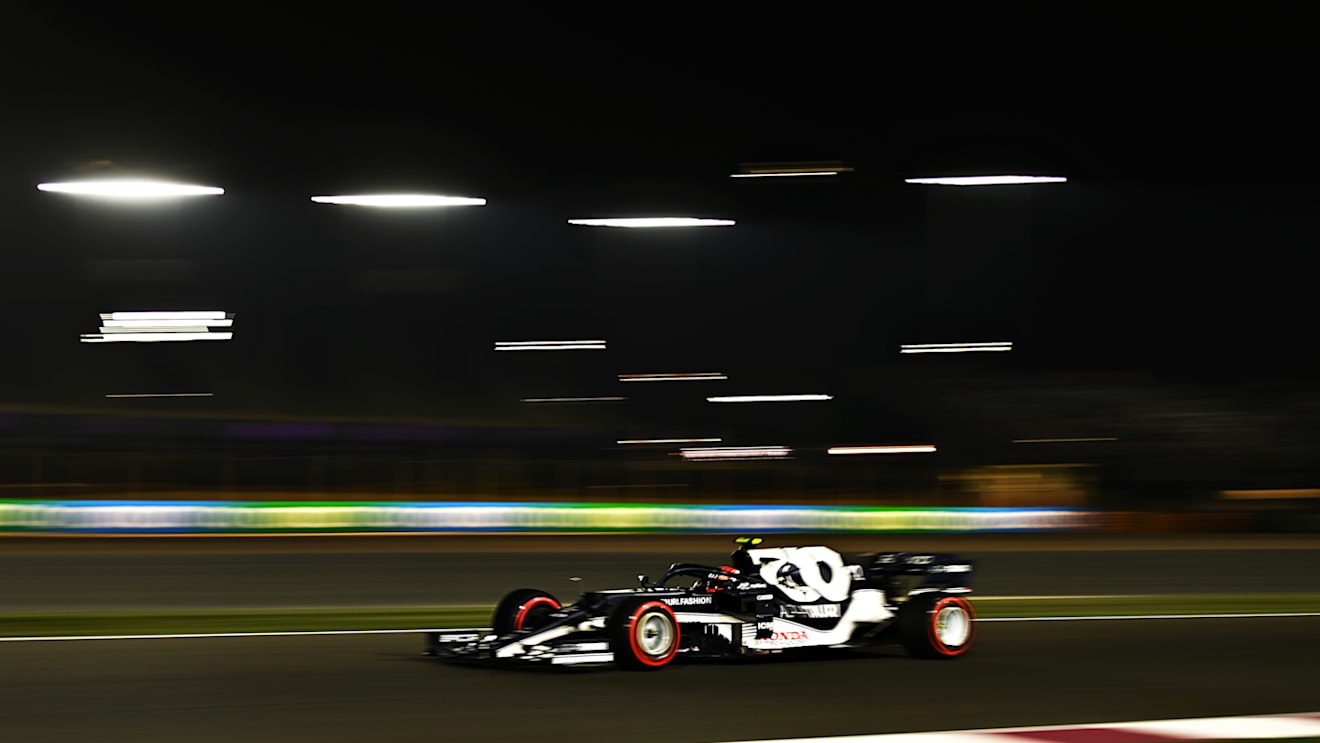 DOHA, QATAR - NOVEMBER 20: Pierre Gasly of France driving the (10) Scuderia AlphaTauri AT02 Honda during qualifying ahead of the F1 Grand Prix of Qatar at Losail International Circuit on November 20, 2021 in Doha, Qatar. (Photo by Clive Mason/Getty Images)
