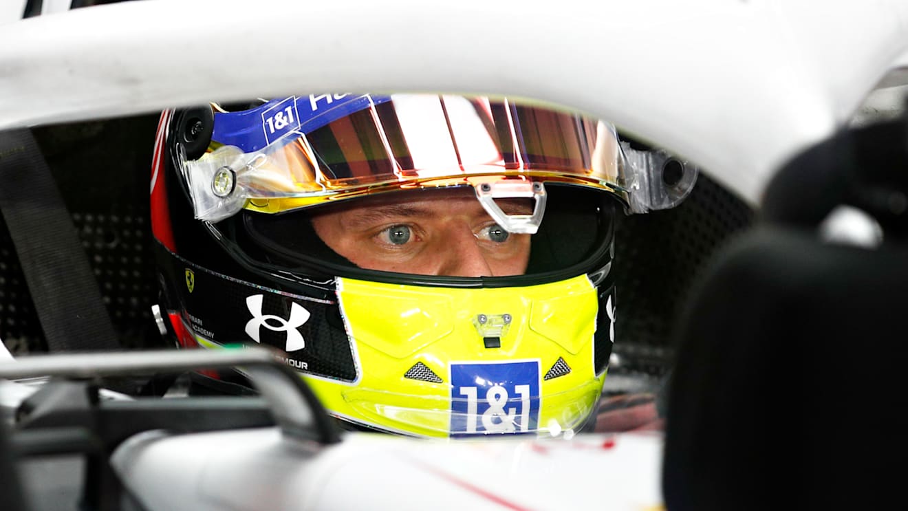 DOHA, QATAR - NOVEMBER 20: Mick Schumacher of Germany and Haas F1 prepares to drive in the garage during qualifying ahead of the F1 Grand Prix of Qatar at Losail International Circuit on November 20, 2021 in Doha, Qatar. (Photo by Hamad I Mohammed - Pool/Getty Images)