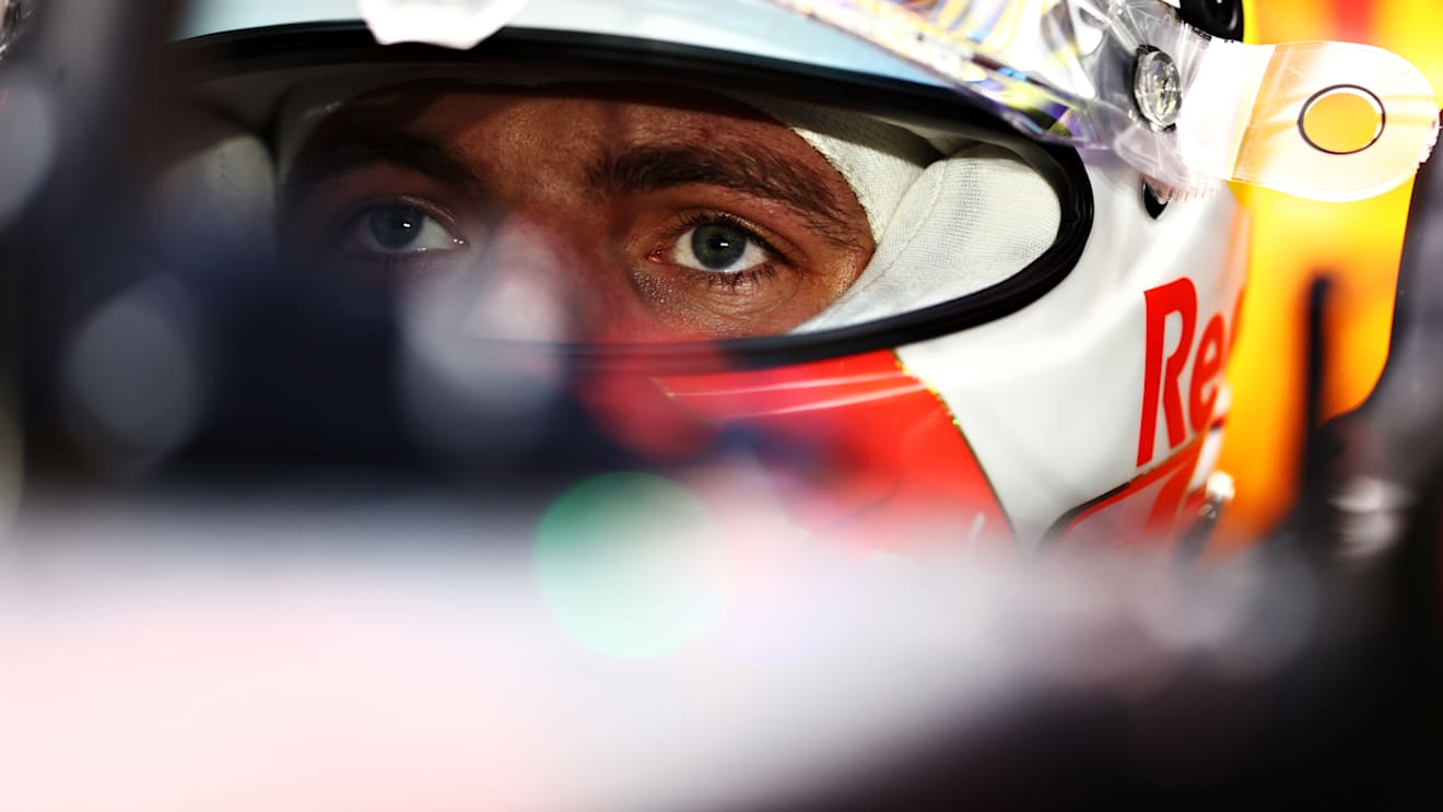 DOHA, QATAR - NOVEMBER 20: Max Verstappen of Netherlands and Red Bull Racing prepares to drive in the garage during qualifying ahead of the F1 Grand Prix of Qatar at Losail International Circuit on November 20, 2021 in Doha, Qatar. (Photo by Mark Thompson/Getty Images)