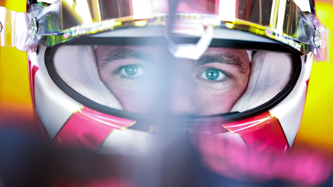 BARCELONA, SPAIN - MAY 07: Max Verstappen of Netherlands and Red Bull Racing prepares to drive in the garage during practice for the F1 Grand Prix of Spain at Circuit de Barcelona-Catalunya on May 07, 2021 in Barcelona, Spain. (Photo by Mark Thompson/Getty Images,)