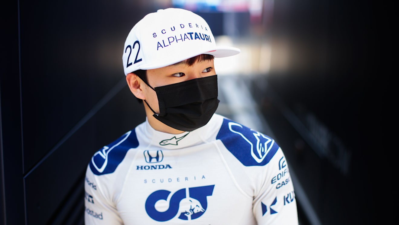 BARCELONA, SPAIN - MAY 07: Yuki Tsunoda of Scuderia AlphaTauri and Japan  during practice for the F1 Grand Prix of Spain at Circuit de Barcelona-Catalunya on May 07, 2021 in Barcelona, Spain. (Photo by Peter Fox/Getty Images)