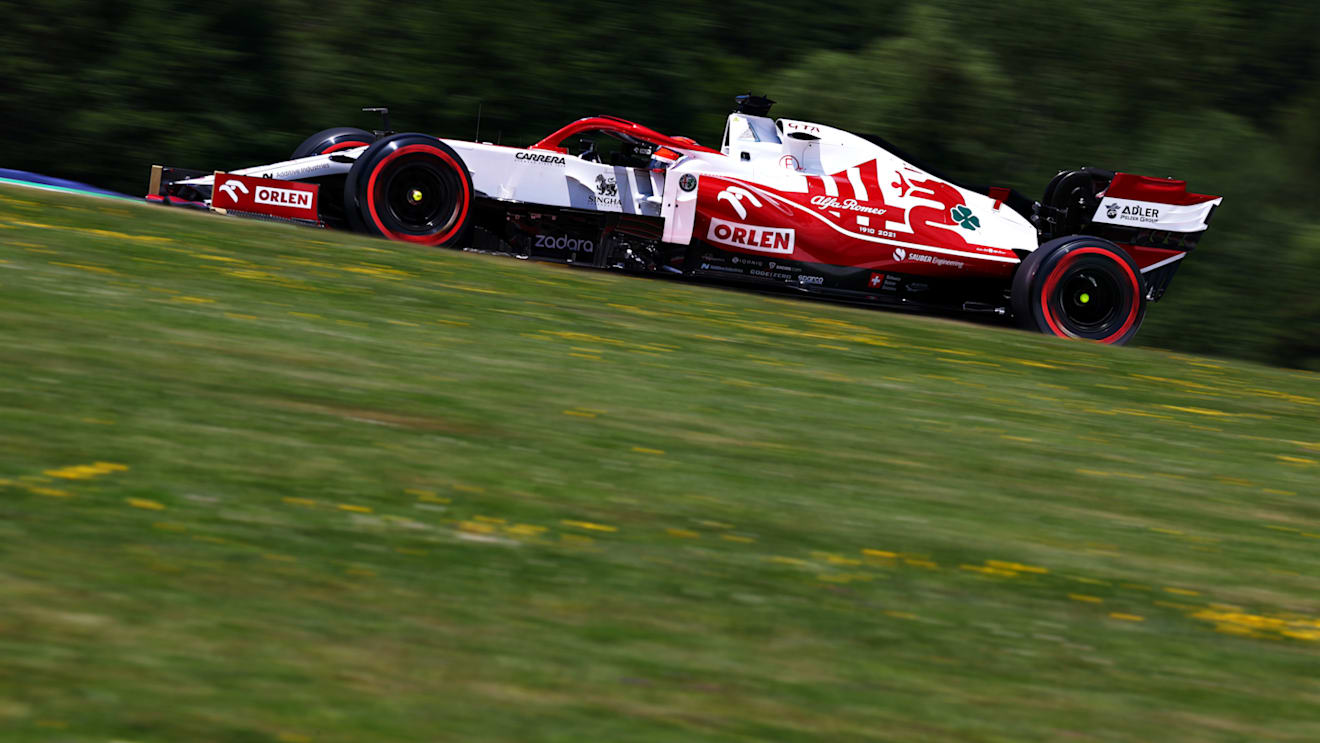 SPIELBERG, AUSTRIA - JUNE 26: Kimi Raikkonen of Finland driving the (7) Alfa Romeo Racing C41 Ferrari during final practice ahead of the F1 Grand Prix of Styria at Red Bull Ring on June 26, 2021 in Spielberg, Austria. (Photo by Clive Mason - Formula 1/Formula 1 via Getty Images)