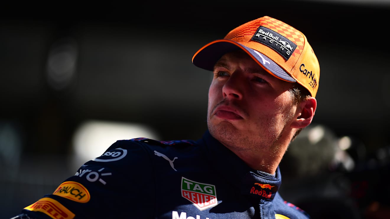 SPIELBERG, AUSTRIA - JUNE 26: Pole position qualifier Max Verstappen of Netherlands and Red Bull Racing looks on in parc ferme during qualifying ahead of the F1 Grand Prix of Styria at Red Bull Ring on June 26, 2021 in Spielberg, Austria. (Photo by Mario Renzi - Formula 1/Formula 1 via Getty Images)