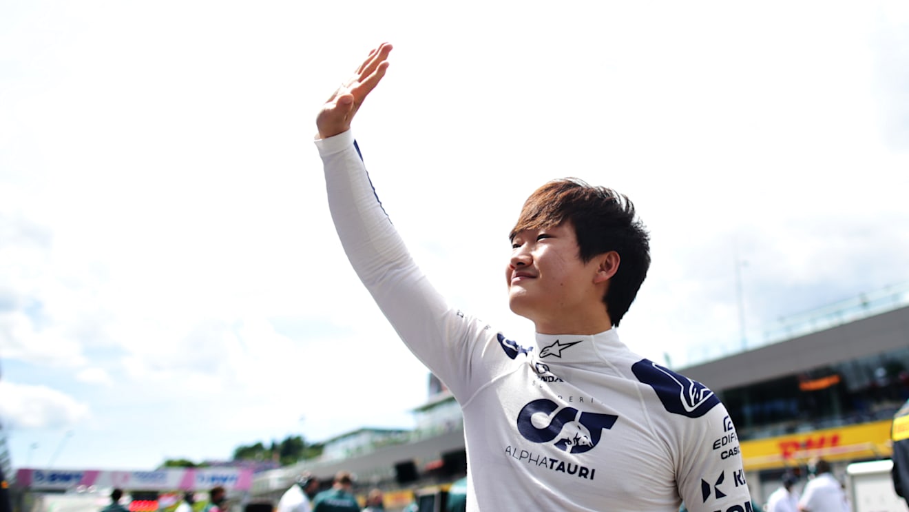 SPIELBERG, AUSTRIA - JUNE 27: Yuki Tsunoda of Japan and Scuderia AlphaTauri prepares to drive on the grid ahead of the F1 Grand Prix of Styria at Red Bull Ring on June 27, 2021 in Spielberg, Austria. (Photo by Peter Fox/Getty Images)