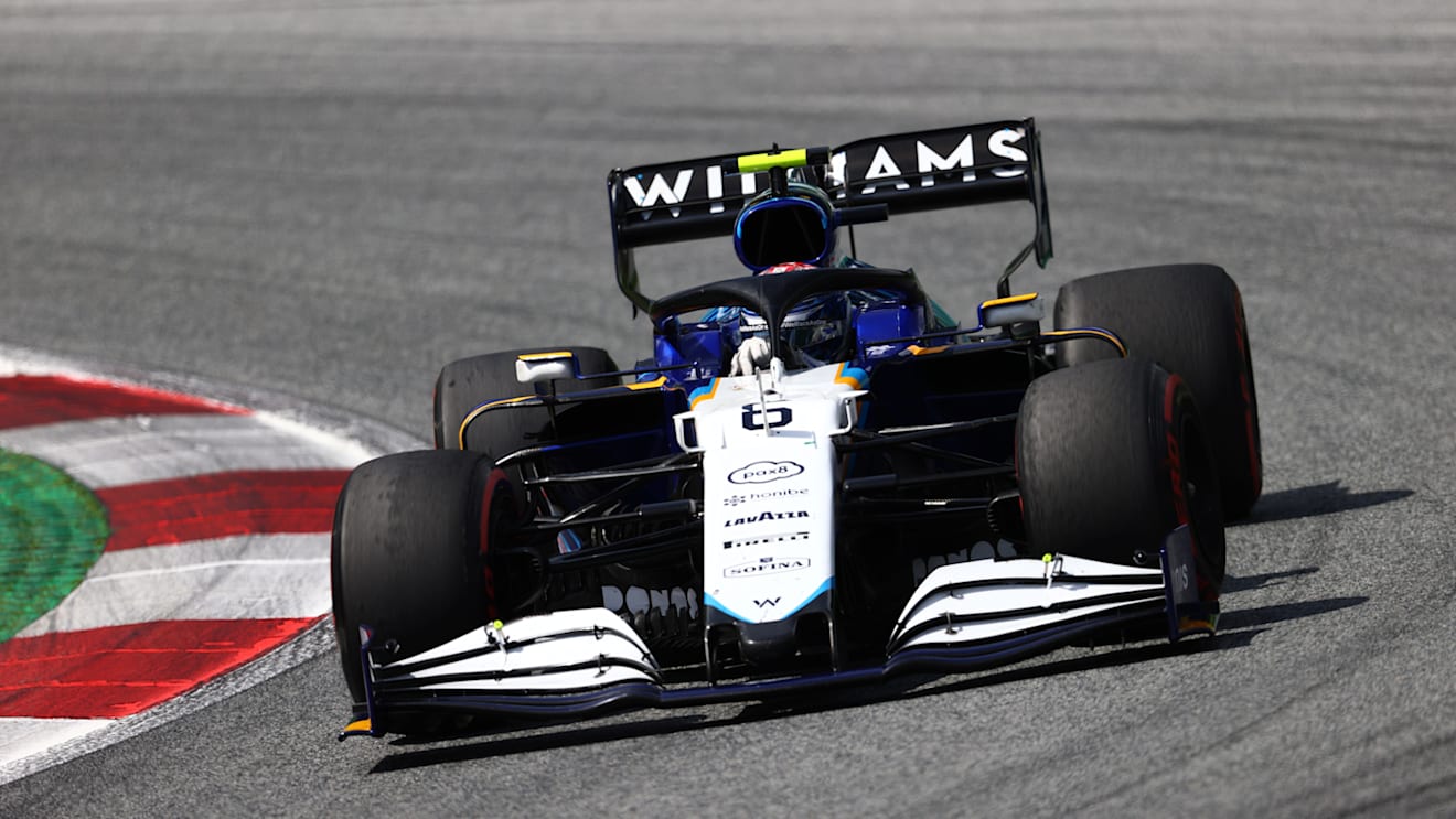 SPIELBERG, AUSTRIA - JUNE 27: Nicholas Latifi of Canada driving the (6) Williams Racing FW43B Mercedes during the F1 Grand Prix of Styria at Red Bull Ring on June 27, 2021 in Spielberg, Austria. (Photo by Clive Rose/Getty Images)