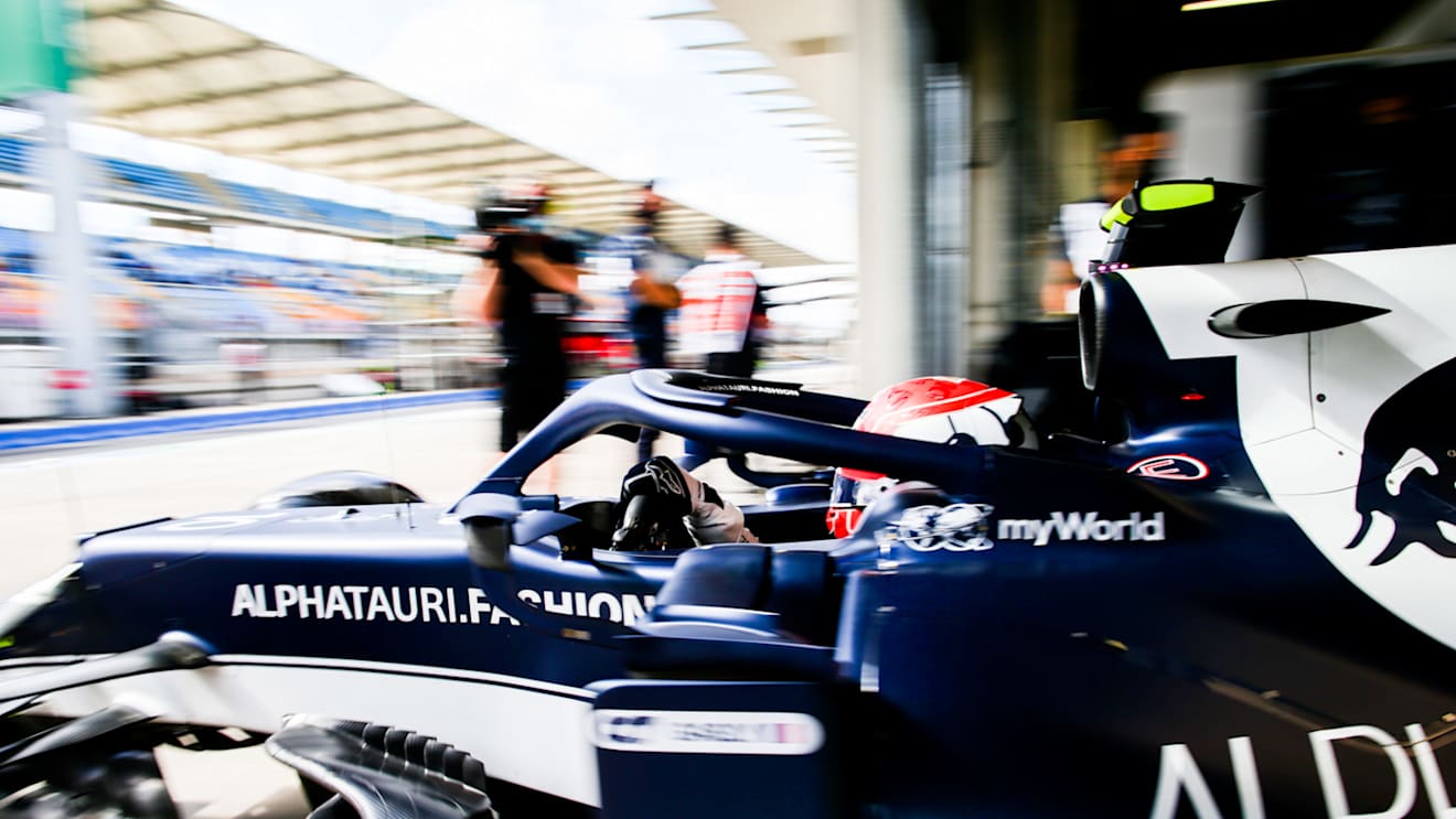 ISTANBUL, TURKEY - OCTOBER 08: Pierre Gasly of Scuderia AlphaTauri and France  during practice ahead of the F1 Grand Prix of Turkey at Intercity Istanbul Park on October 08, 2021 in Istanbul, Turkey. (Photo by Peter Fox/Getty Images)