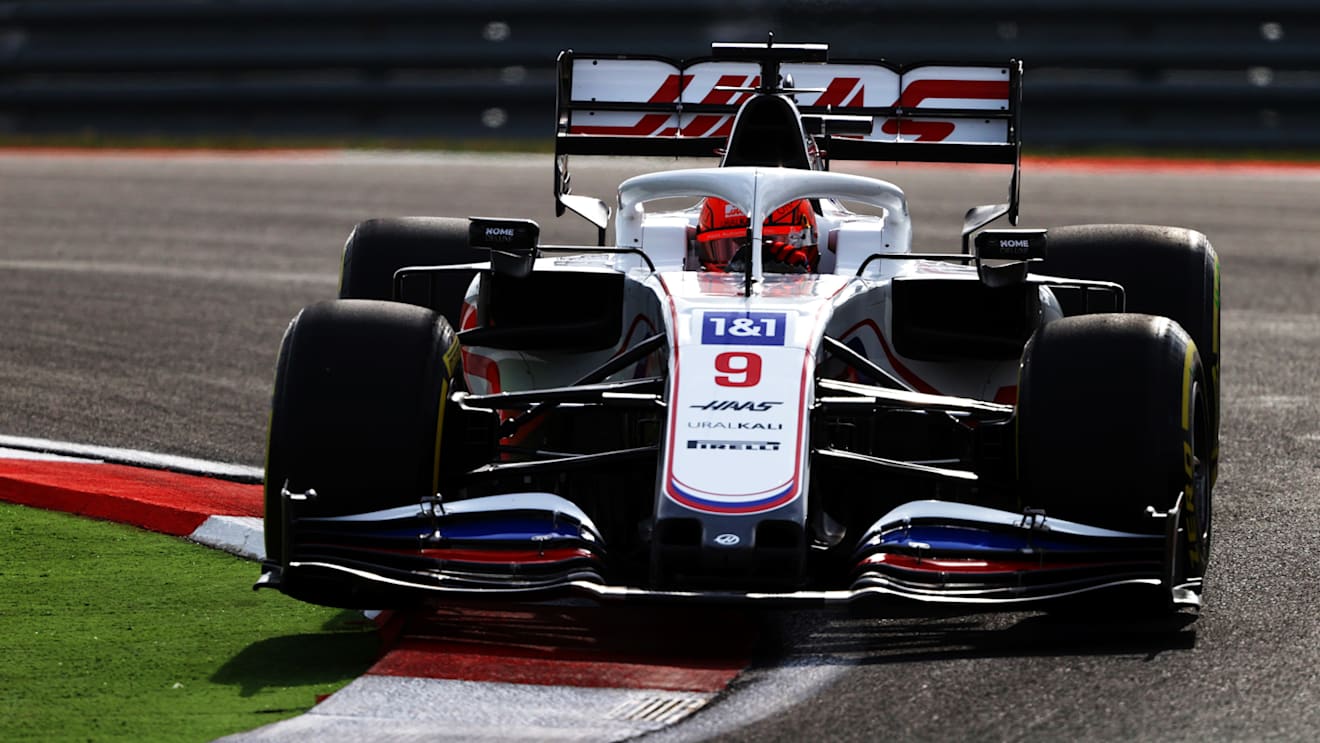 ISTANBUL, TURKEY - OCTOBER 08: Nikita Mazepin of Russia driving the (9) Haas F1 Team VF-21 Ferrari during practice ahead of the F1 Grand Prix of Turkey at Intercity Istanbul Park on October 08, 2021 in Istanbul, Turkey. (Photo by Bryn Lennon/Getty Images)