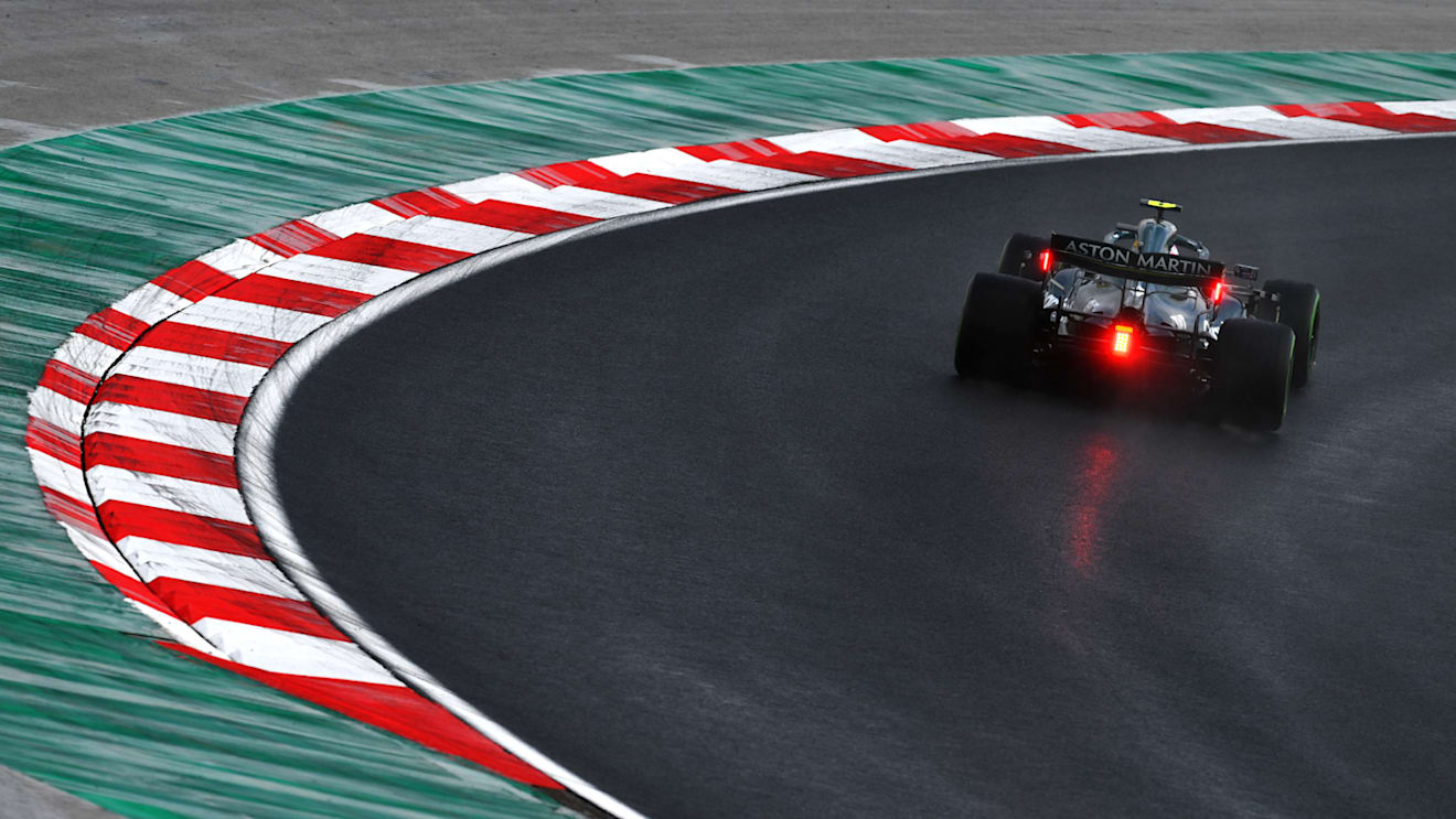 ISTANBUL, TURKEY - OCTOBER 09: Sebastian Vettel of Germany driving the (5) Aston Martin AMR21 Mercedes during final practice ahead of the F1 Grand Prix of Turkey at Intercity Istanbul Park on October 09, 2021 in Istanbul, Turkey. (Photo by Dan Mullan/Getty Images)