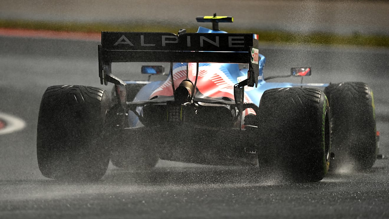 ISTANBUL, TURKEY - OCTOBER 09: Esteban Ocon of France driving the (31) Alpine A521 Renault during final practice ahead of the F1 Grand Prix of Turkey at Intercity Istanbul Park on October 09, 2021 in Istanbul, Turkey. (Photo by Clive Mason - Formula 1/Formula 1 via Getty Images)