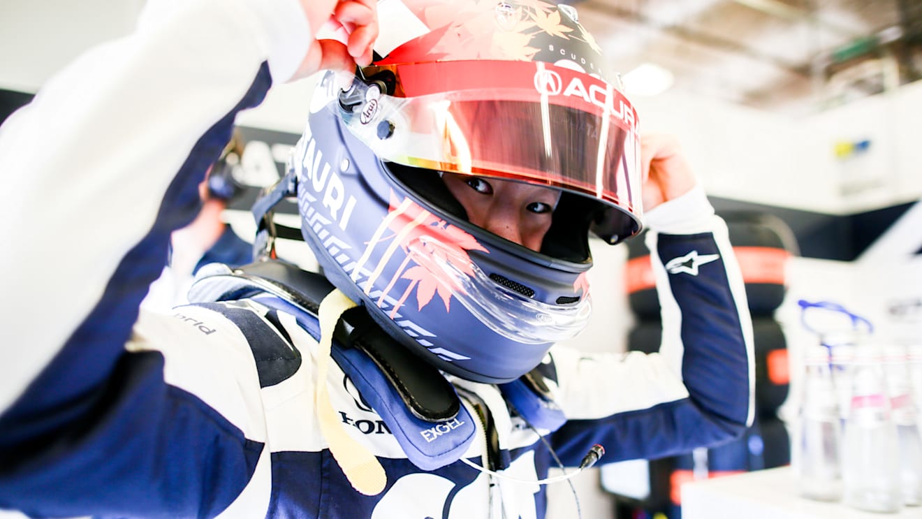 AUSTIN, TEXAS - OCTOBER 22: Yuki Tsunoda of Scuderia AlphaTauri and Japan  during practice ahead of the F1 Grand Prix of USA at Circuit of The Americas on October 22, 2021 in Austin, Texas. (Photo by Peter Fox/Getty Images)