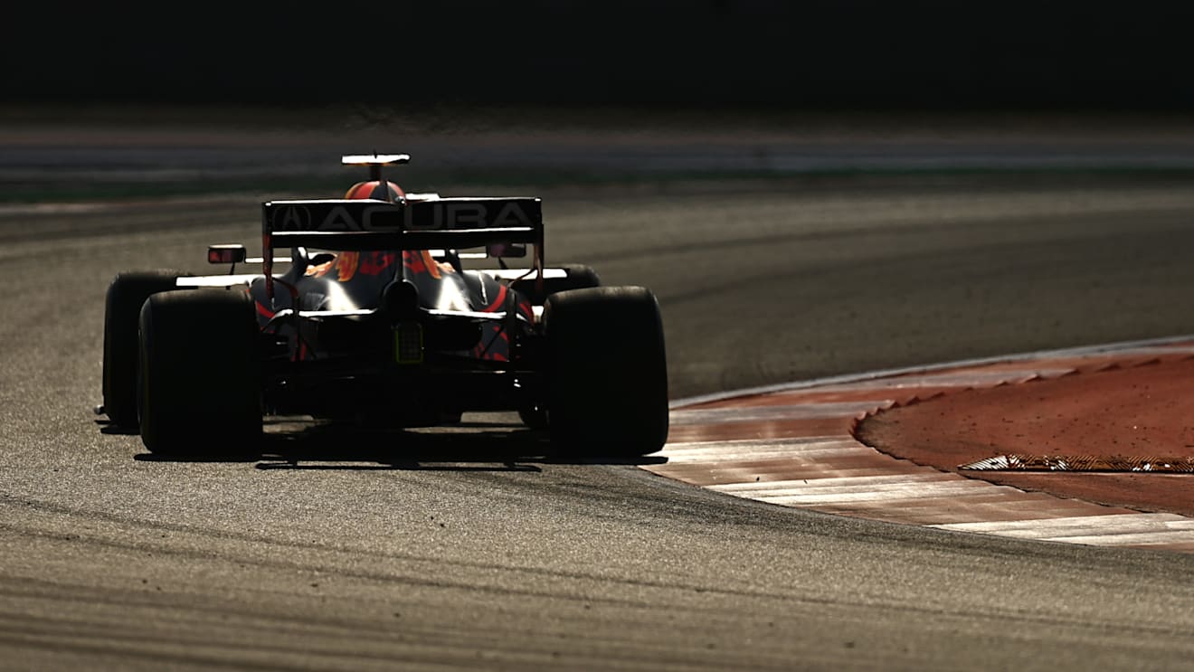 AUSTIN, TEXAS - OCTOBER 22: Max Verstappen of the Netherlands driving the (33) Red Bull Racing RB16B Honda during practice ahead of the F1 Grand Prix of USA at Circuit of The Americas on October 22, 2021 in Austin, Texas. (Photo by Clive Mason - Formula 1/Formula 1 via Getty Images)