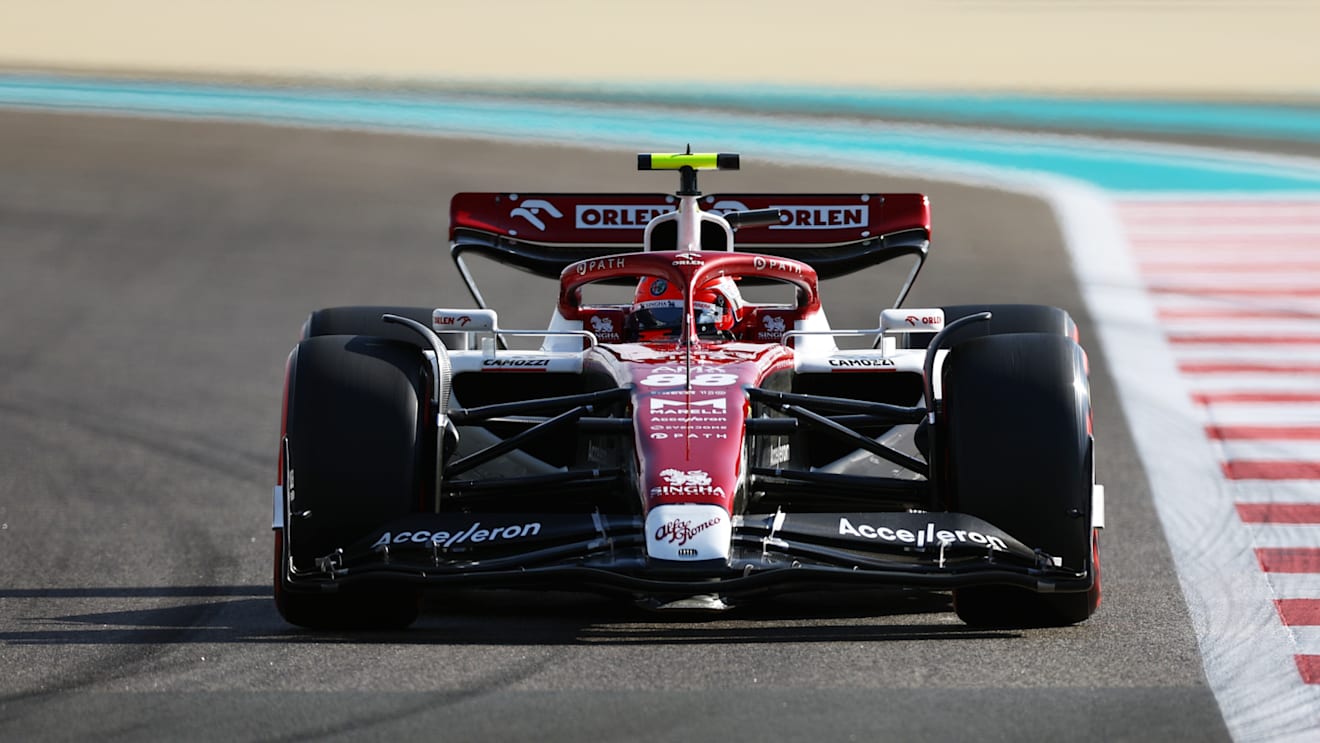 ABU DHABI, UNITED ARAB EMIRATES - NOVEMBER 18: Robert Kubica of Poland driving the (88) Alfa Romeo F1 C42 Ferrari on track during practice ahead of the F1 Grand Prix of Abu Dhabi at Yas Marina Circuit on November 18, 2022 in Abu Dhabi, United Arab Emirates. (Photo by Mark Thompson/Getty Images)