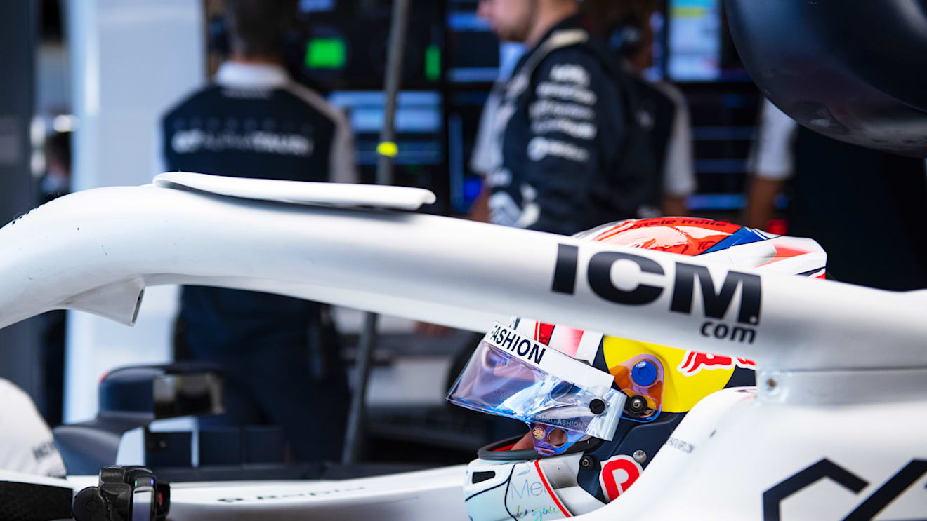ABU DHABI, UNITED ARAB EMIRATES - NOVEMBER 18: Pierre Gasly of France and Scuderia AlphaTauri prepares to drive in the garage during practice ahead of the F1 Grand Prix of Abu Dhabi at Yas Marina Circuit on November 18, 2022 in Abu Dhabi, United Arab Emirates. (Photo by Rudy Carezzevoli/Getty Images)