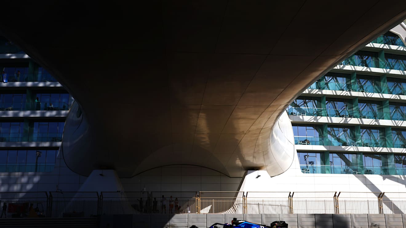 ABU DHABI, UNITED ARAB EMIRATES - NOVEMBER 18: Alexander Albon of Thailand driving the (23) Williams FW44 Mercedes on track during practice ahead of the F1 Grand Prix of Abu Dhabi at Yas Marina Circuit on November 18, 2022 in Abu Dhabi, United Arab Emirates. (Photo by Mark Thompson/Getty Images)