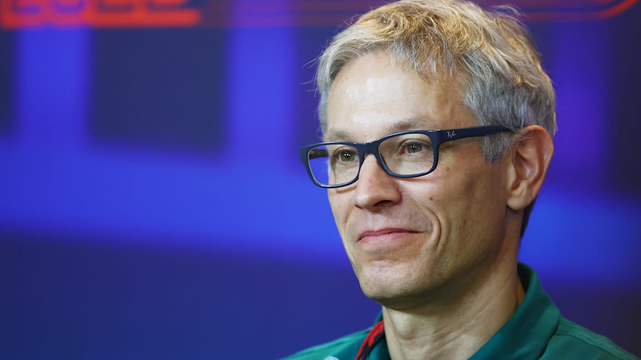 ABU DHABI, UNITED ARAB EMIRATES - NOVEMBER 19: Mike Krack, Team Principal of the Aston Martin F1 Team attends the Team Principals Press Conference prior to final practice ahead of the F1 Grand Prix of Abu Dhabi at Yas Marina Circuit on November 19, 2022 in Abu Dhabi, United Arab Emirates. (Photo by Bryn Lennon/Getty Images)