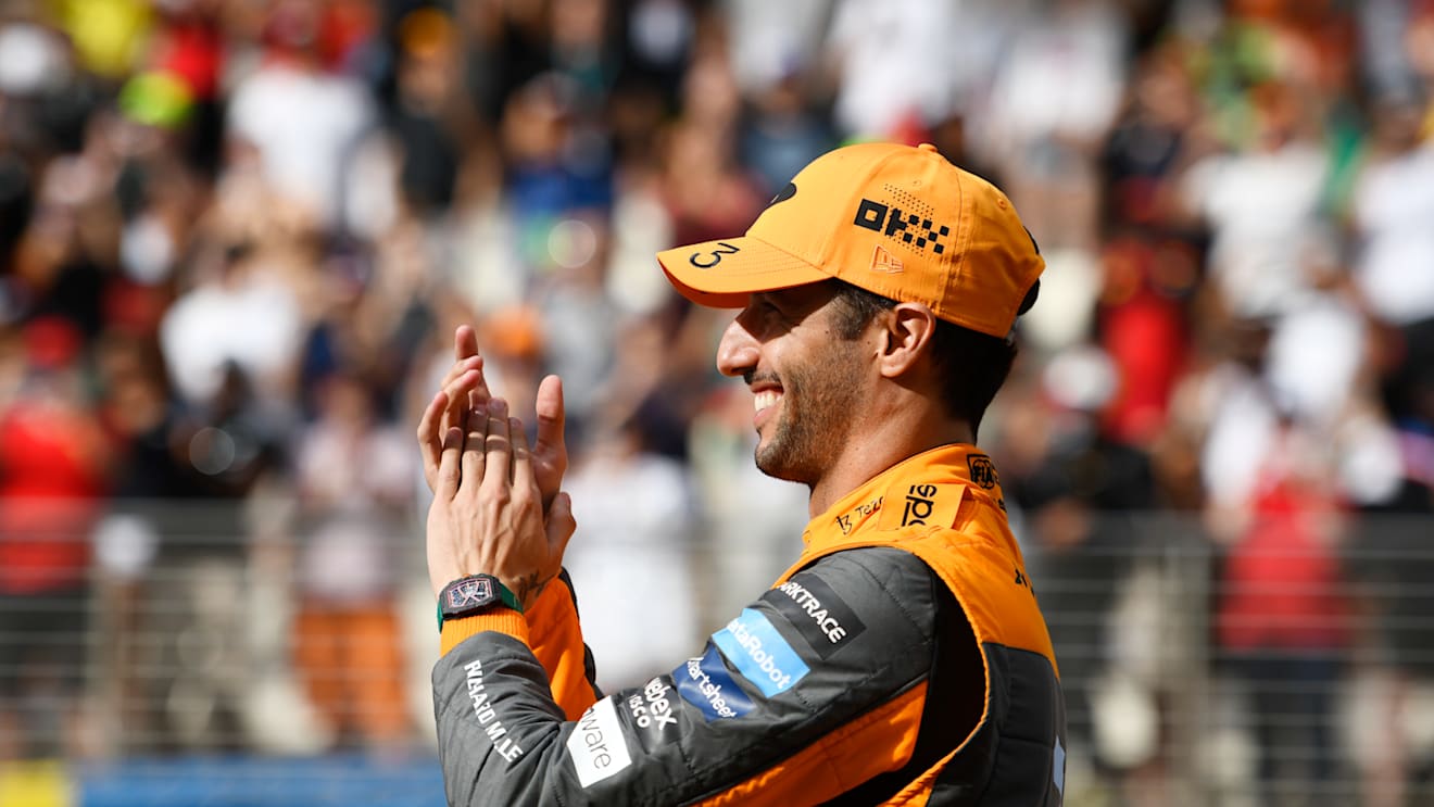 ABU DHABI, UNITED ARAB EMIRATES - NOVEMBER 20: Daniel Ricciardo of Australia and McLaren is seen at the F1 2022 End of Year photo prior to the F1 Grand Prix of Abu Dhabi at Yas Marina Circuit on November 20, 2022 in Abu Dhabi, United Arab Emirates. (Photo by Rudy Carezzevoli/Getty Images)