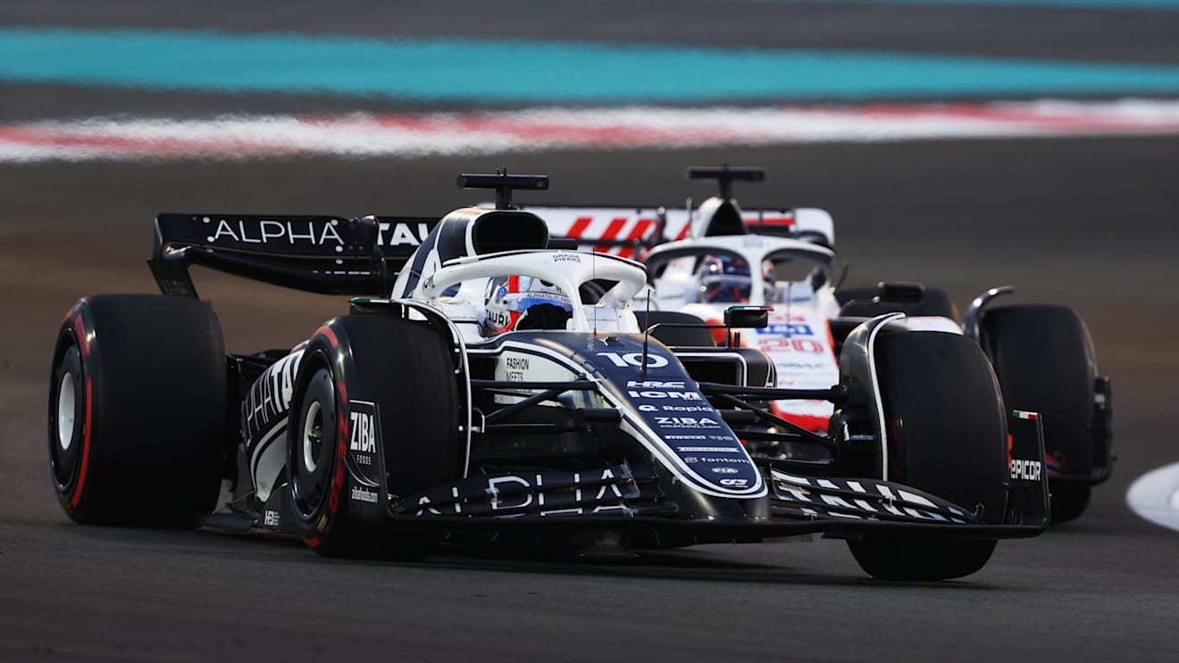 ABU DHABI, UNITED ARAB EMIRATES - NOVEMBER 20: Pierre Gasly of France driving the (10) Scuderia AlphaTauri AT03 on track during the F1 Grand Prix of Abu Dhabi at Yas Marina Circuit on November 20, 2022 in Abu Dhabi, United Arab Emirates. (Photo by Bryn Lennon - Formula 1/Formula 1 via Getty Images)