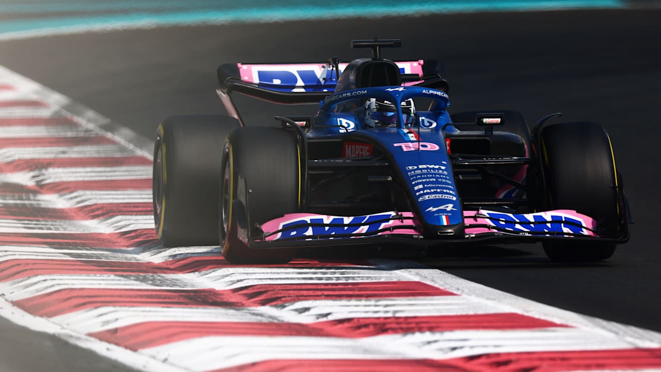 Gasly completes his first laps in the Alpine, after moving over from AlphaTauri