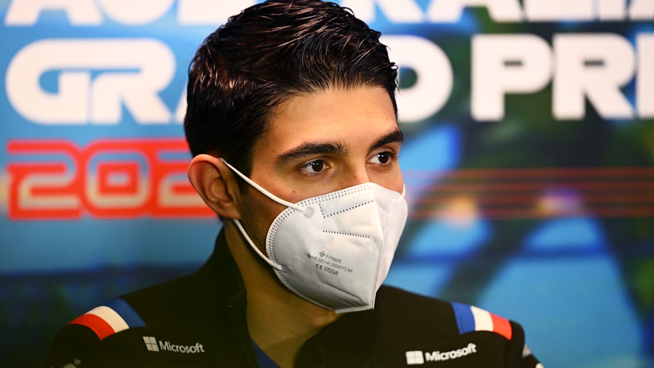 MELBOURNE, AUSTRALIA - APRIL 08: Esteban Ocon of France and Alpine F1 looks on in the Drivers Press Conference prior to practice ahead of the F1 Grand Prix of Australia at Melbourne Grand Prix Circuit on April 08, 2022 in Melbourne, Australia. (Photo by Clive Mason/Getty Images)